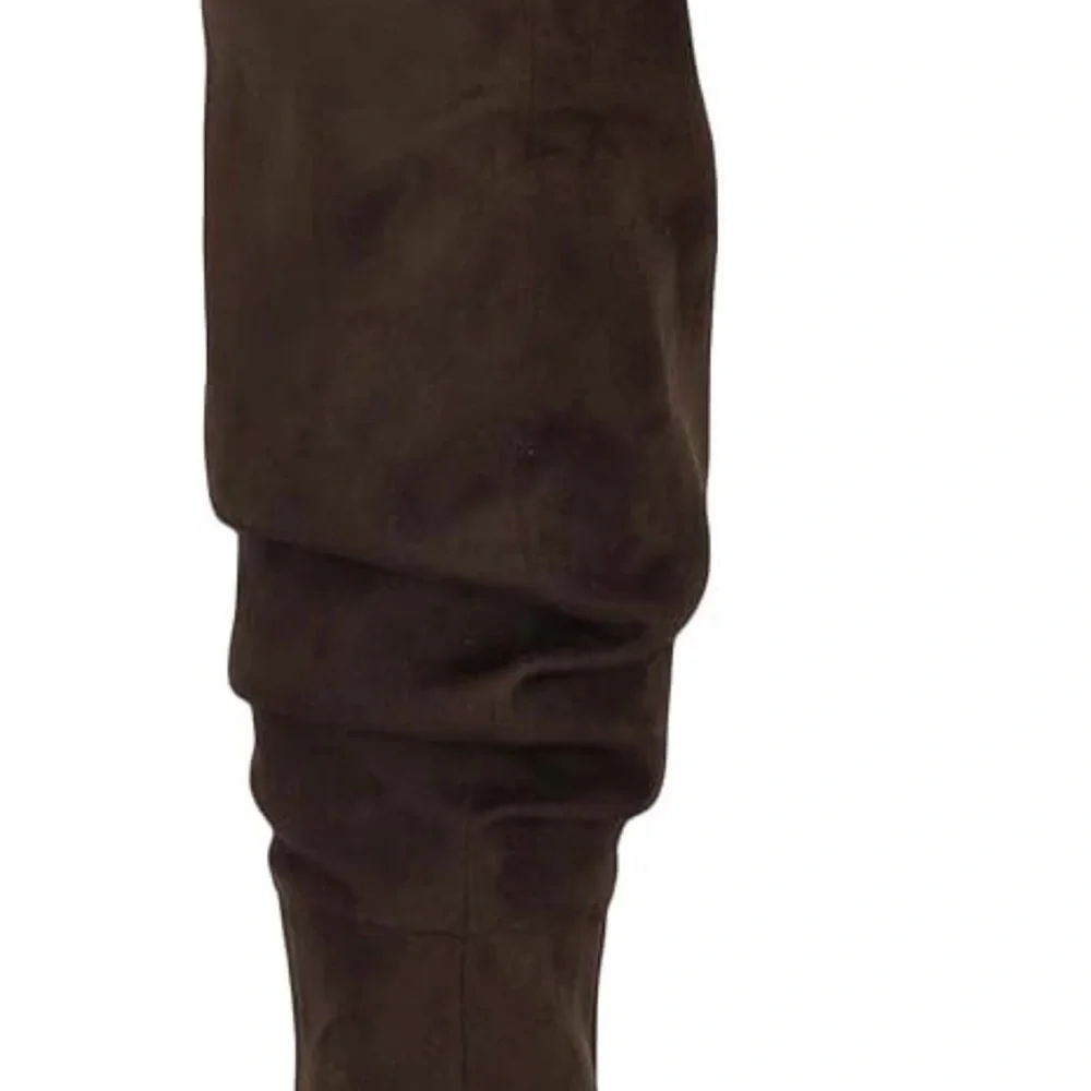 New Nine West Women's Magnett Block Heel Slouchy Knee High Boots size 7